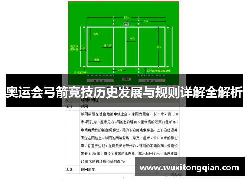 奥运会弓箭竞技历史发展与规则详解全解析