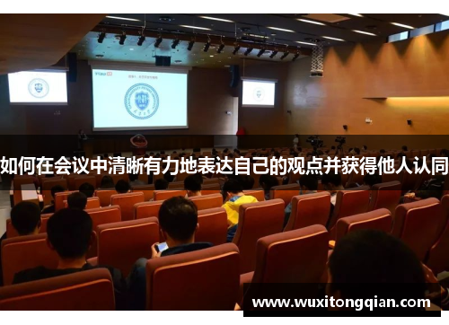 如何在会议中清晰有力地表达自己的观点并获得他人认同